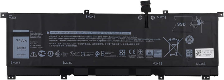 SwarKing Ersatz Akku Kompatibel mit 8N0T7 Dell XPS 15-9575-D1805TS D1605TS i7-8705G Precision