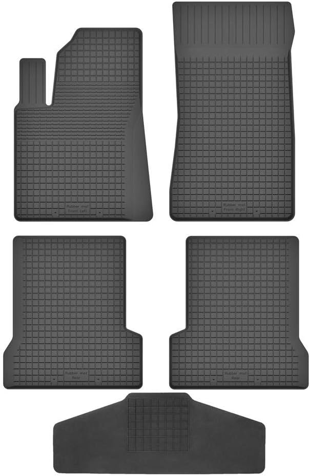 Fussmatten Vorne, Hinten + Tunnel für Ford Ka 2 2008-2016 Gummi Gumimatten Vorne, Hinten, Tunnel, Vo