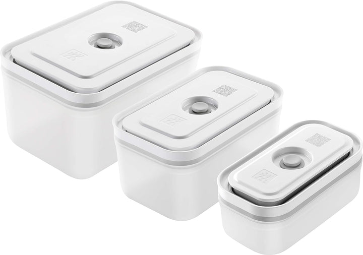ZWILLING ZWILLING VAKUUM BOXSET, S/M/L / 3-TLG, KUNSTSTOFF, WEISS, Fresh & Save, 19 x 5 cm
