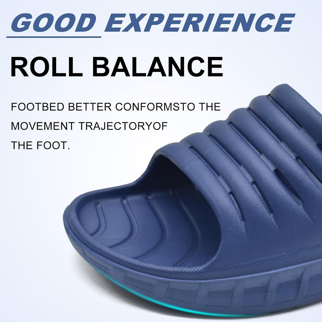 KuaiLu Recovery Sandalen Herren mit Bequeme Plantarfasziitis Arch Support, Orthopädische Männer Leic