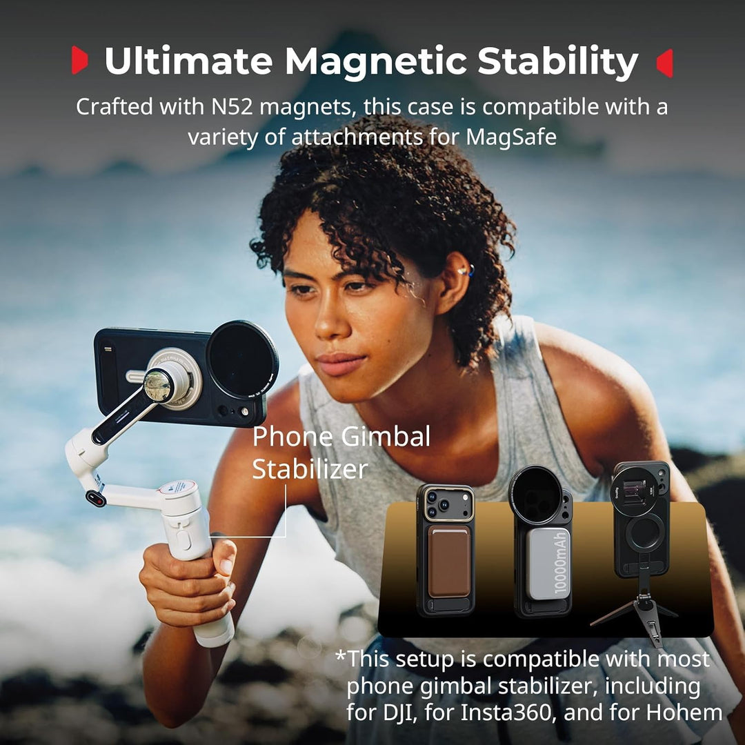 SMALLRIG Mobile Video Cage für iPhone 17 Pro Max, mit Handyhülle, TPU-Softrahmen, T-Mount und 17-mm-