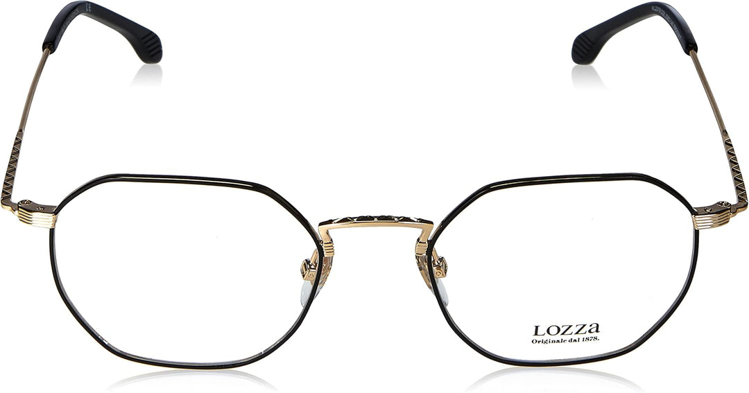 Lozza Unisex Vl2378n Sunglasses (1er Pack) 50 Rose Gold With Semi Matt Black Parts, 50 Rose Gold Wit