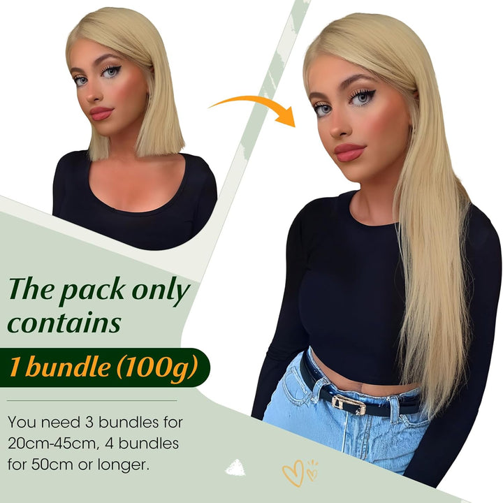 Elailite Echthaar Bündel, Haar Extensions Sew in Bundle Haarverlängerungen, Brasilianisches 100% Men
