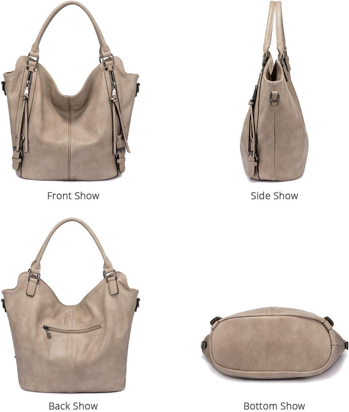 Realer Damen Handtaschen Gross Shopper Lederhandtasche Schultertasche Umhängetasche Geldbörse Hobo D