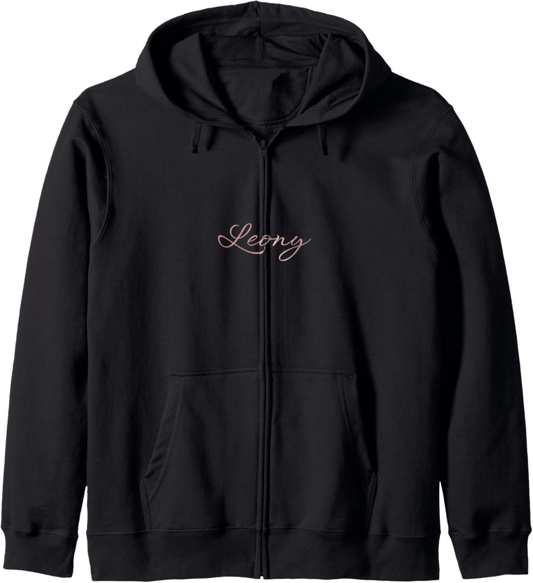 Leony Mädchen Name Vorname Frau Pink Geschenk Mode Outfits Kapuzenjacke
