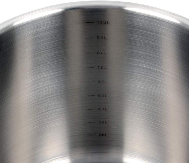 K&H Unique Topfset, Glasdeckel, Induktionsgeeignet, Stieltopf, Edelstahl rostfrei 18/10 poliert (4-t