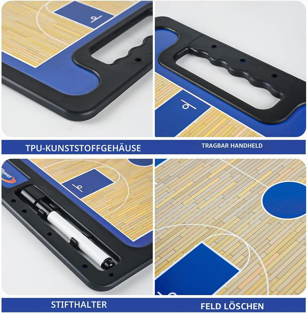 RoseFlower Basketball Taktikboard, Professional Basketball Taktikbrett Coach Board Magnetische Train