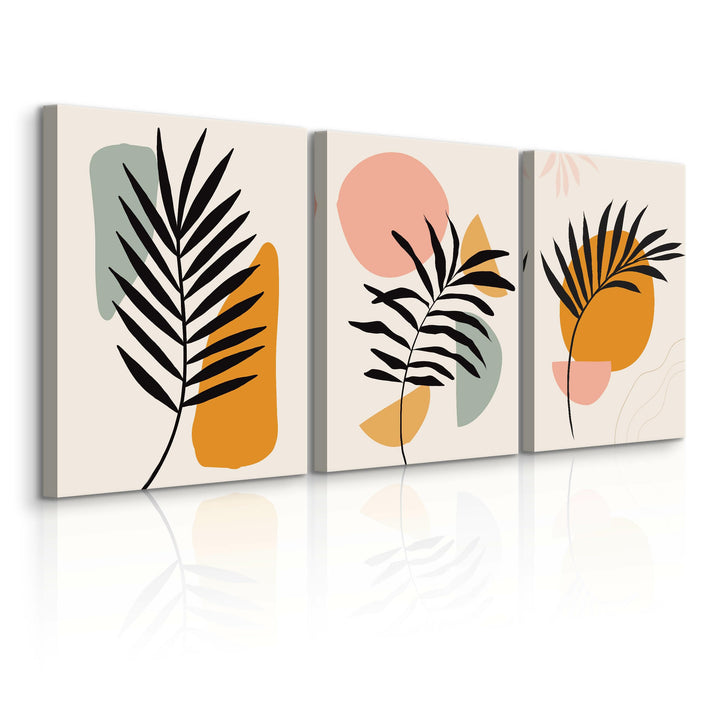 Muralo - Wandbilder Set - Leinwand Bilder Set Aufhängefertig - Bilder für Wohnzimmer Schlafzimmer -