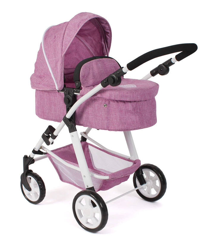 Bayer Chic 2000 - Puppenwagen Nele, 2-in-1 Kombipuppenwagen für Kinder von 3 bis 8 Jahren, Puppenkin