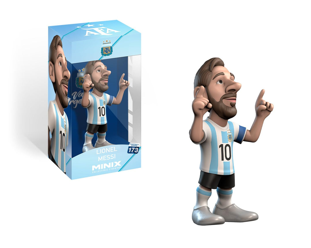 MINIX - Football Stars #173 – AFA Argentinien – Messi 10 – Sammelfigur, 12 cm