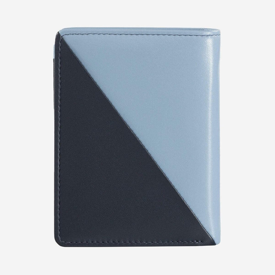 DuDu Kleine Damen-Brieftasche aus farbigem Leder mit Kartenfächern und Münzfach mit Reissverschluss