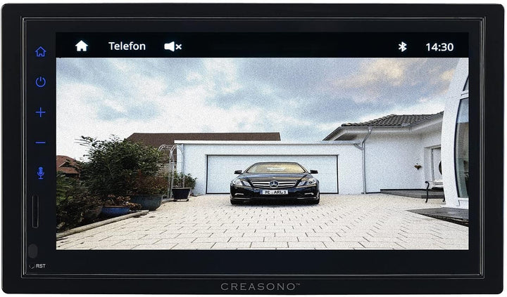 Creasono Autoradio 2DIN: 2-DIN-Autoradio mit Apple CarPlay, DAB+, Freisprecher, 17,1-cm-Display (Aut