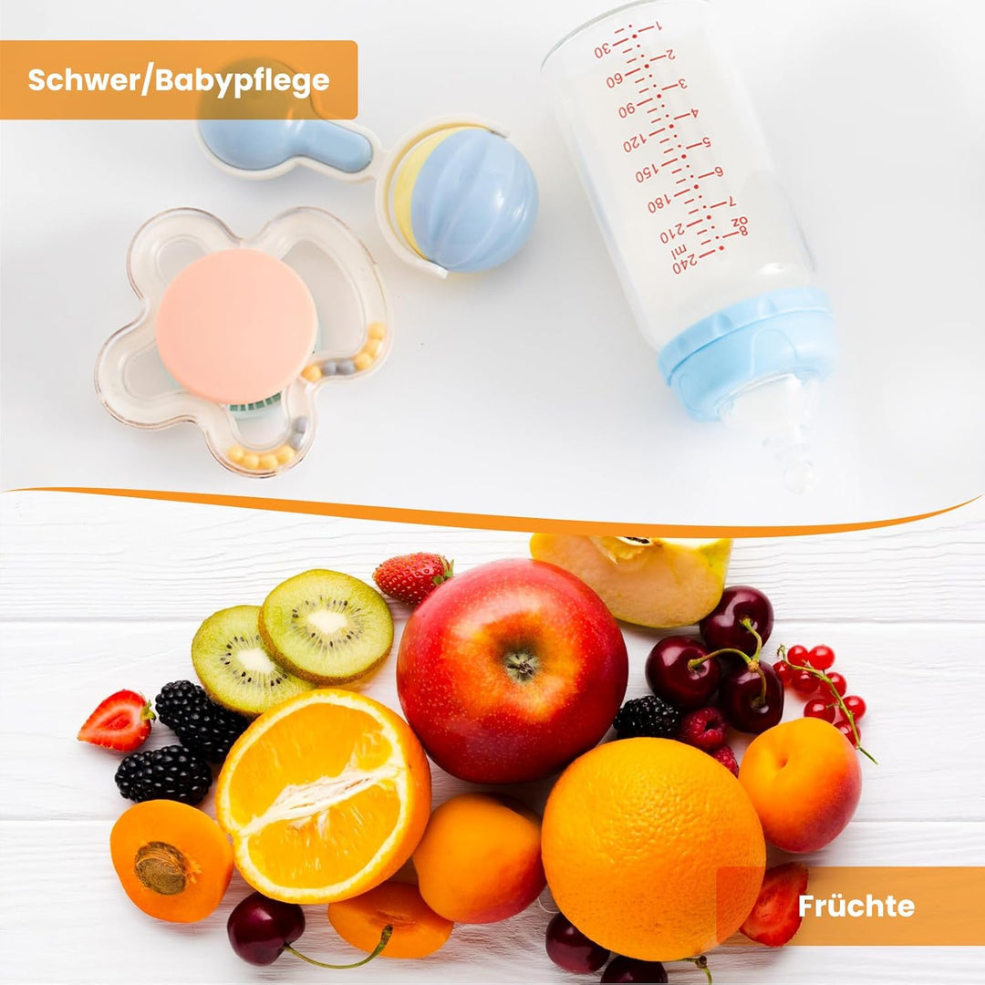 HAVA Tragbarer Mini Geschirrspüler, kompakter Spülmaschine, 6 Programme Mini Tischgeschirrspüler, 5