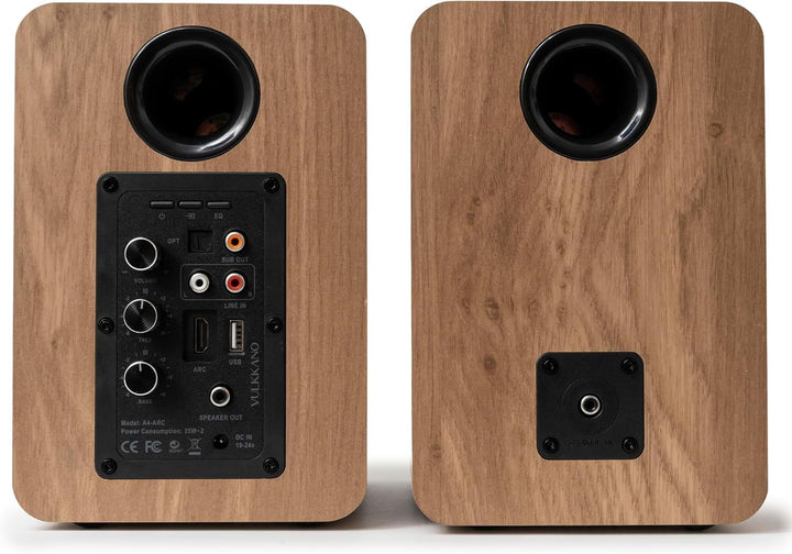 VULKKANO A4 ARC Aktivlautsprecher mit 4" Woofer, Bluetooth 5.0, HDMI ARC, Optica, RCA, USB, mit Subw
