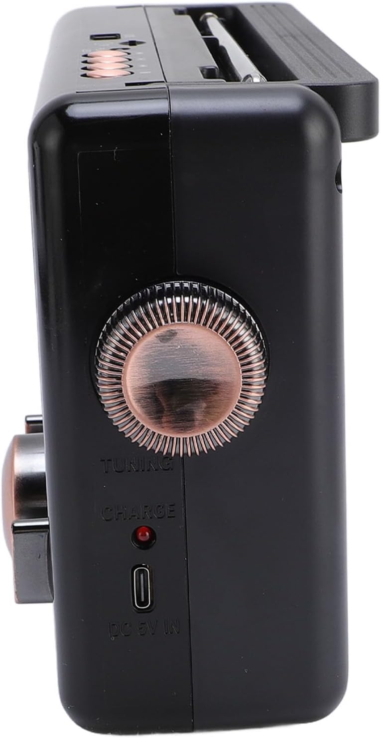 Tragbares Radio AM FM SW Full Band Radio Batterie mit Ladekabel, Batterie Nicht Inbegriffen, BT Laut