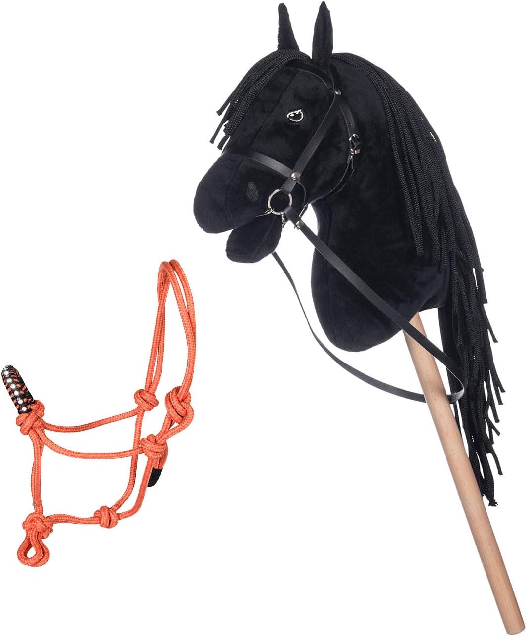 Brama West Hobby Horse Set Magic Star Steckenpferd Bobby + Knotenhalfter mit Strasssteinen | Hobby H