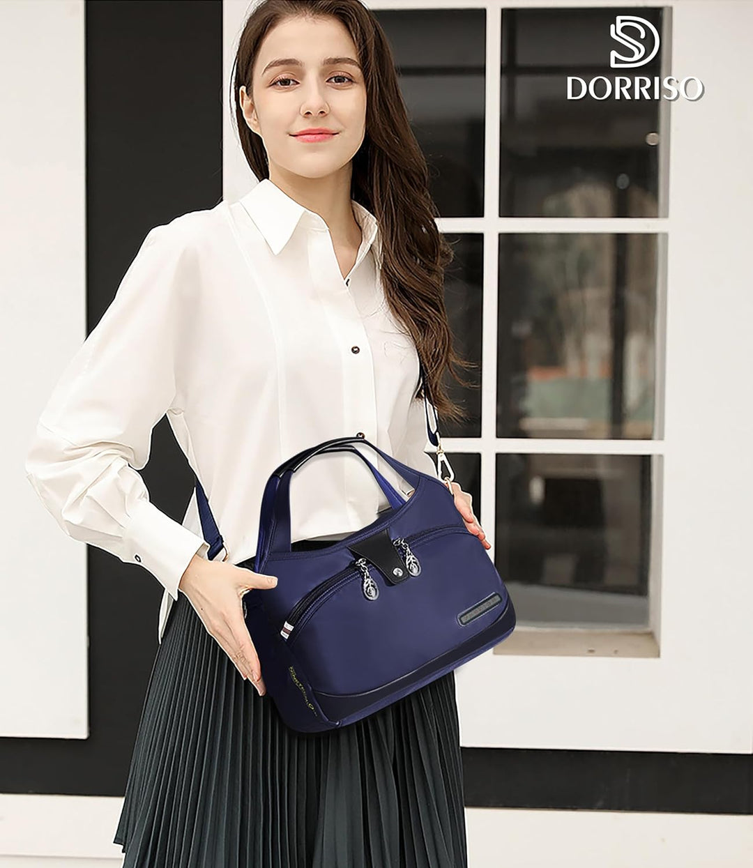 DORRISO Damen Umhängetasche Handtasche Mode Schultertasche Casual Umhängetaschen Reise Arbeit Lässig