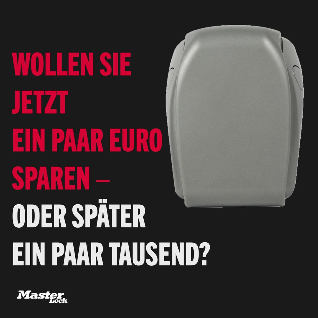 Master Lock Zertifizierte Schlüsseltresor Extra Sicherheit, Wandhalterung, Aussen, 13.2 x 10.5 x 4.6
