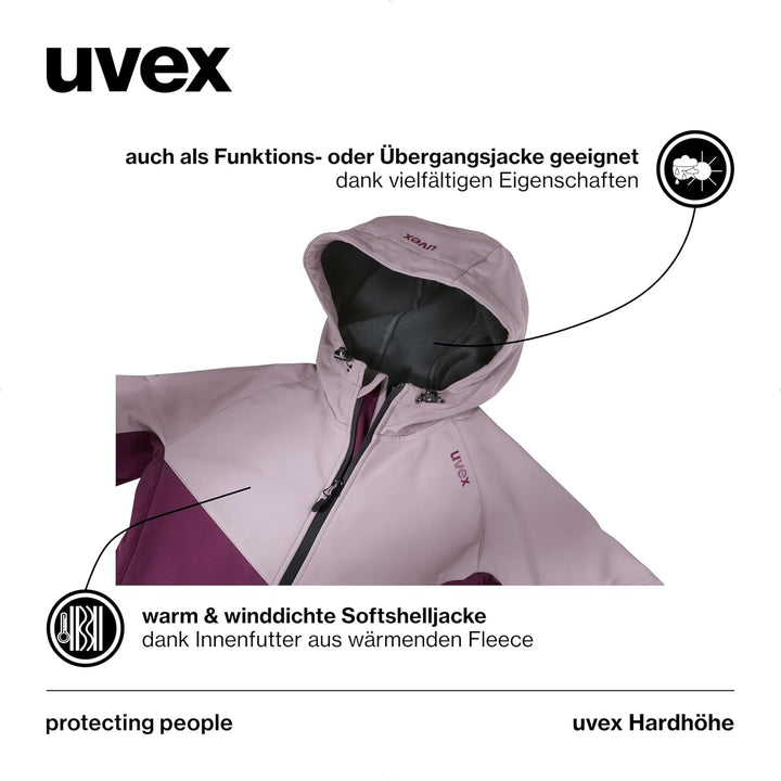 Uvex Hardhöhe - Softshelljacke für Damen - Funktions- & Übergangsjacke - wasserabweisend, atmungsakt