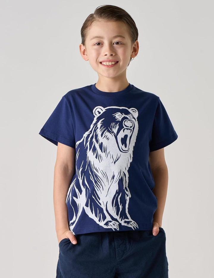 LAPASA Kinder T Shirt 100% Baumwolle 4er Pack Unisex 3-13 Jahre/ 95-165 Jungen Mädchen K01 3-4 Jahre