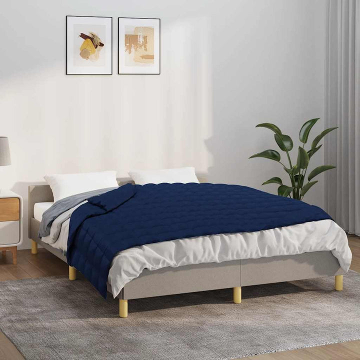 Gewichtsdecke Blau 150x200 cm 11 kg Stoff, Bequemer Stoff, Gleichmässige Gewichtsverteilung, Praktis