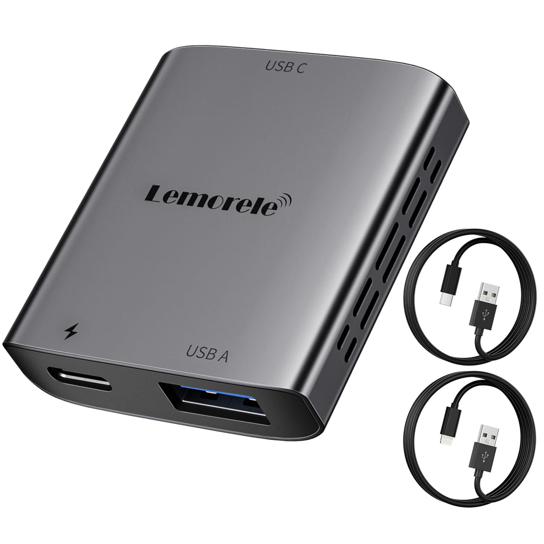 Lemorele Light ning zu USB-C Adapter, Light ning zu Typ-C Video für Nreal Air, Rokid Air, RayNeo AR,