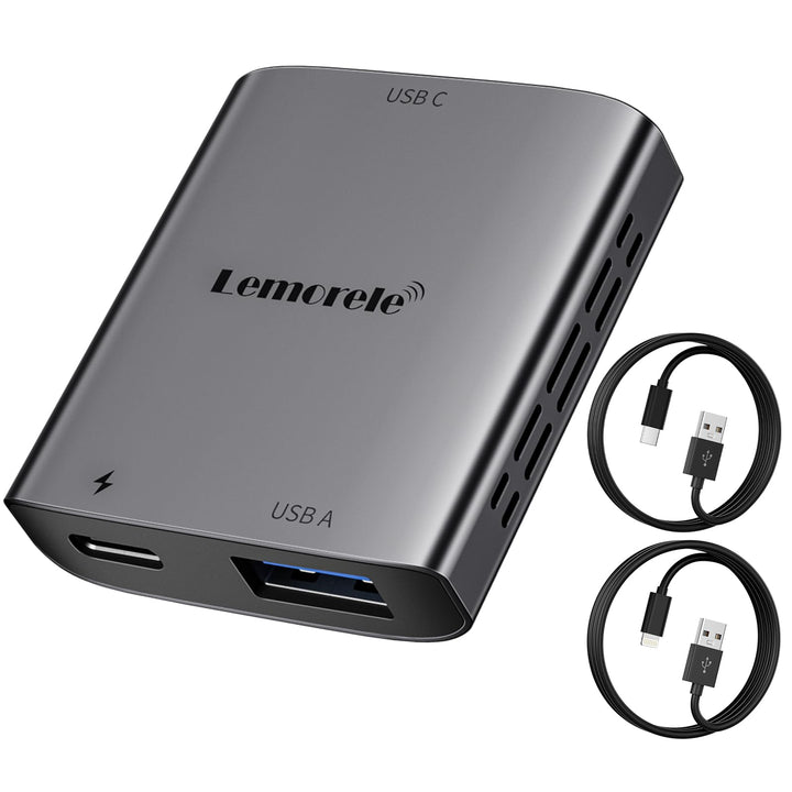 Lemorele Light ning zu USB-C Adapter, Light ning zu Typ-C Video für Nreal Air, Rokid Air, RayNeo AR,