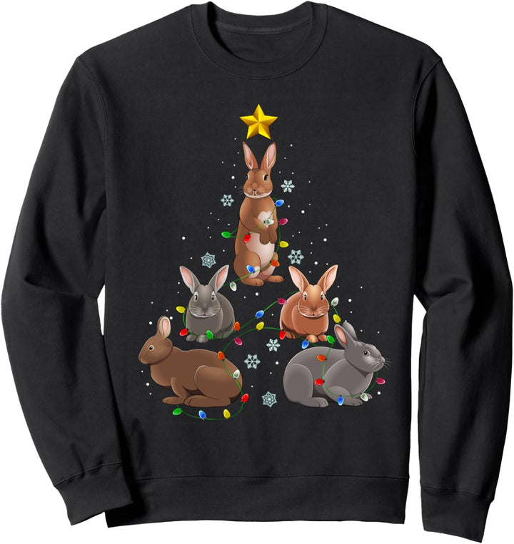 Rabbit Bunny Christmas Tree T Shirt Ornament Decor Gift Sweatshirt