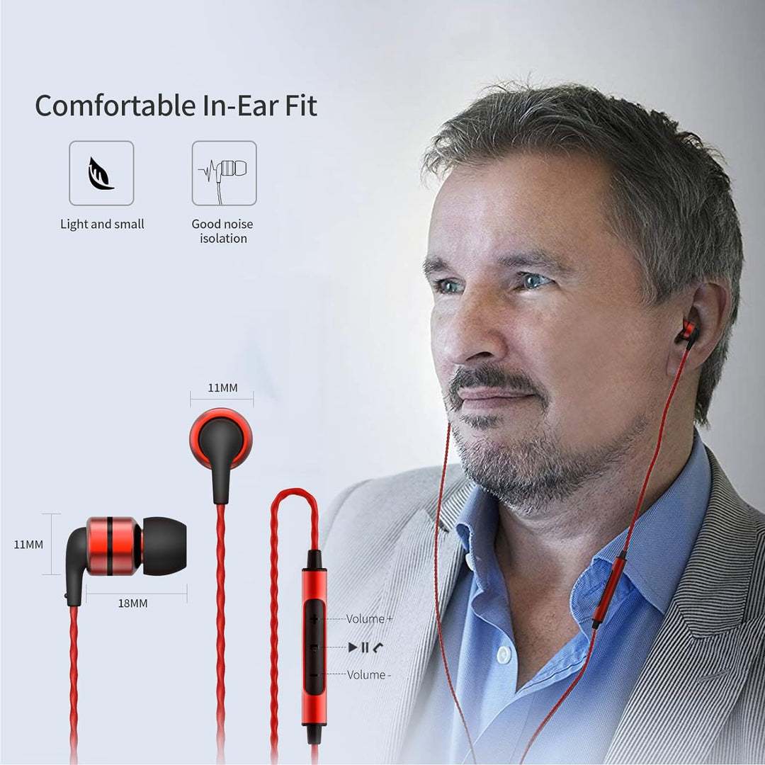 SoundMAGIC E80C Kabelgebundene Ohrhörer mit Mikrofon HiFi Stereo Audiophile Kopfhörer Geräuschisolie