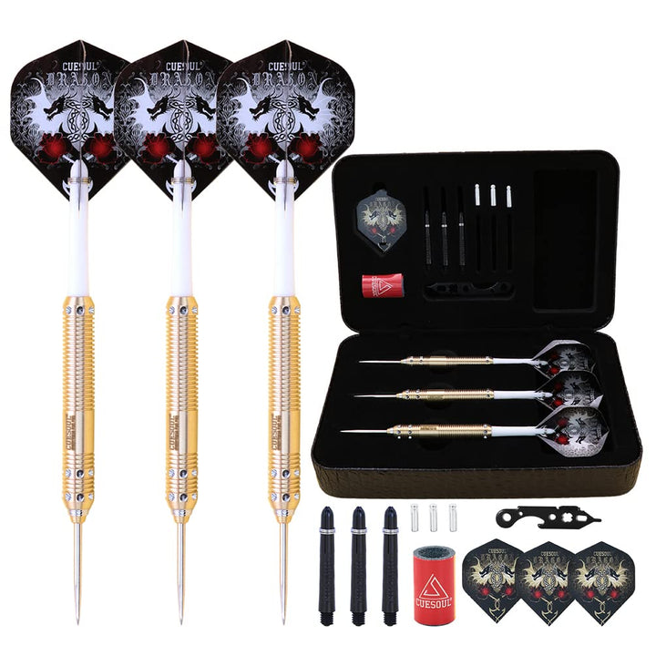 CUESOUL Dragon Deluxe Messing Steel Dartpfeile, 21 Gramm J2107 23 Gramm, J2107 23 Gramm
