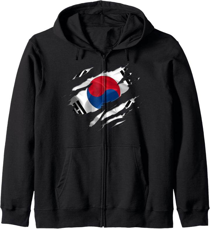 SOUTH KOREA Flag Süd Korea Kapuzenjacke