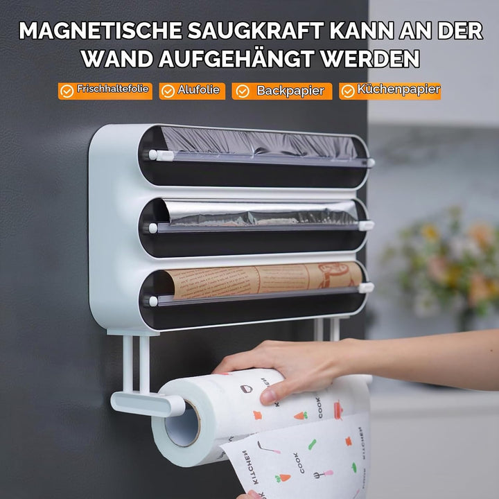 Küchenrollenhalter Wand,Frischhaltefolienspender und alufolie schublade,Alufolienspender und frischh