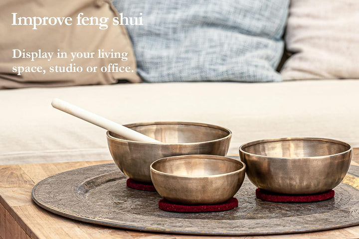 Sonic Energy Therapy Singing Bowl – 1.400g Klangschale für Sound Healing, Meditation – verstärkter R