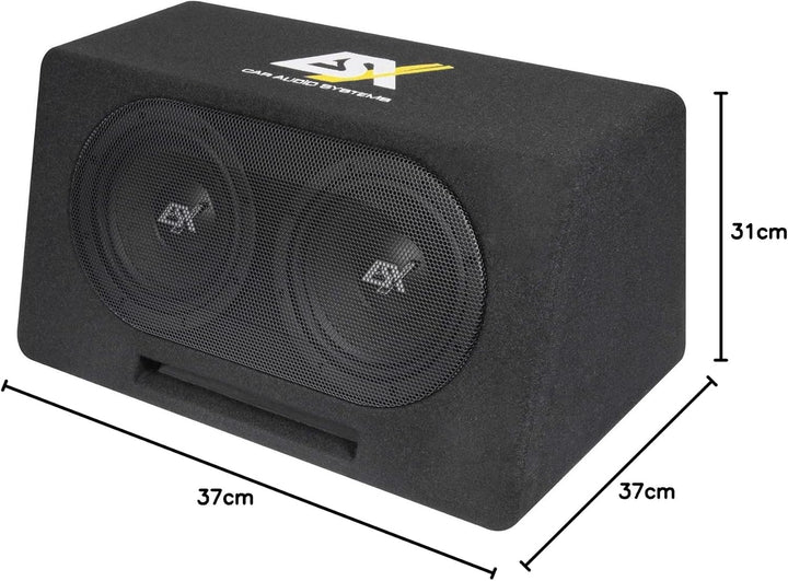 ESX DBX208Q | 2 x 20 cm (8') Dual-Bassreflex Subwoofer Gehäuse System