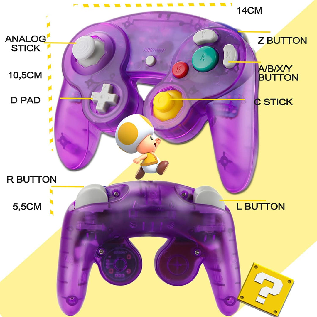 SONVIEE Controller für Game Cube,Wired NGC Controller für Game Cube Classic Game Cube NGC Controller