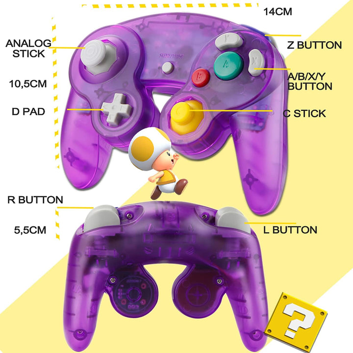 SONVIEE Controller für Game Cube,Wired NGC Controller für Game Cube Classic Game Cube NGC Controller