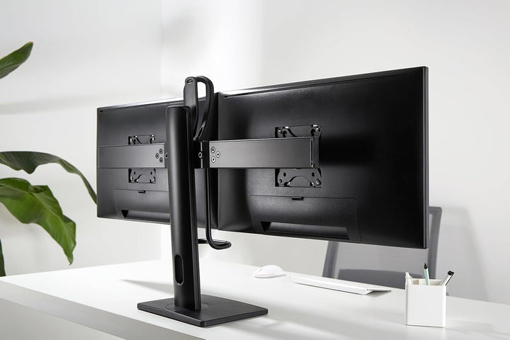 mywall Monitorhalterung HL19L mit Federsystem, geeignet für 2 Flachbildschirme, höhenverstellbare Bi