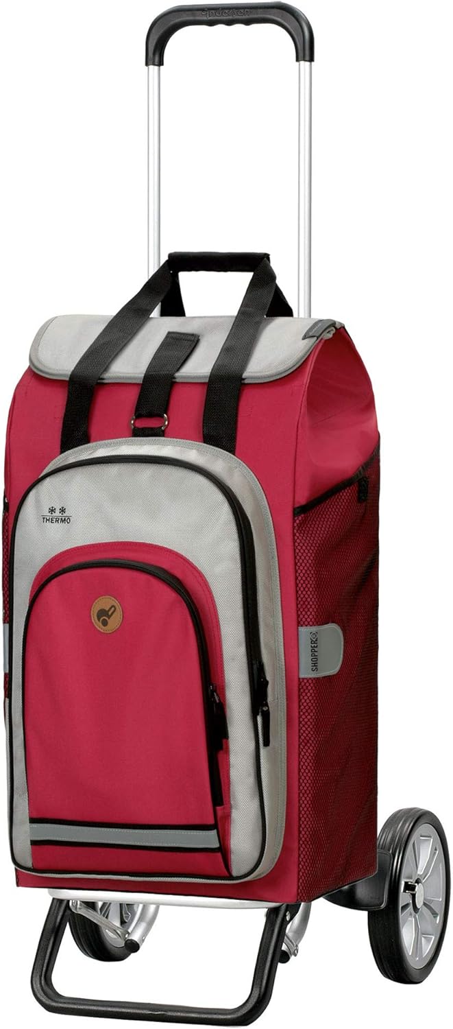 Andersen Shopper Alu Star höhenverstellbar mit Rad Ø 20cm und 62 Liter Tasche Hydro 2.0 mit Kühlfach