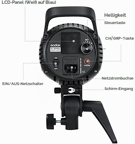 Godox SL-60W CRI 95+ LED Video Light SL60W Continuous Light with Bowens Mount with Remote Control +