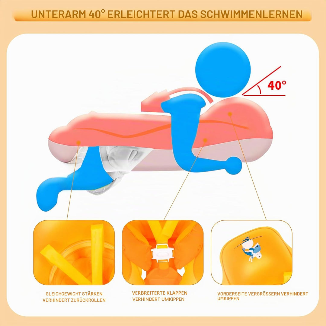 Aufblasbare Baby Schwimmfloat 0-6 Monate Baby Pool Float mit Sicherheitssitz 6-12 Monate Säugling Kl