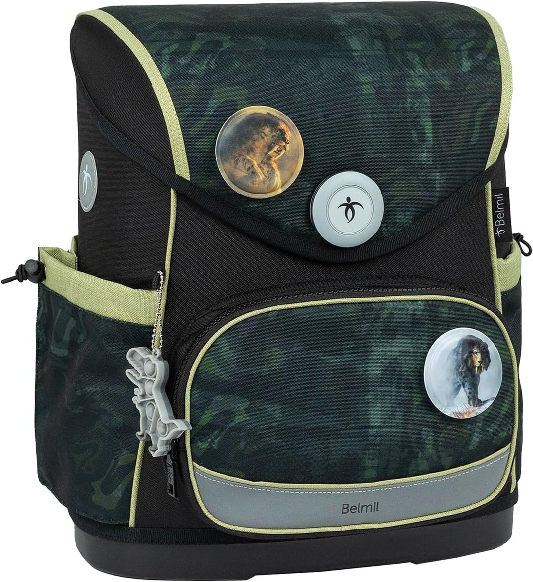 Belmil Premium Compact Plus ergonomisches Schulranzen Set 5 - teilig, AGR, Brustgurt, Hüftgurt, Magn