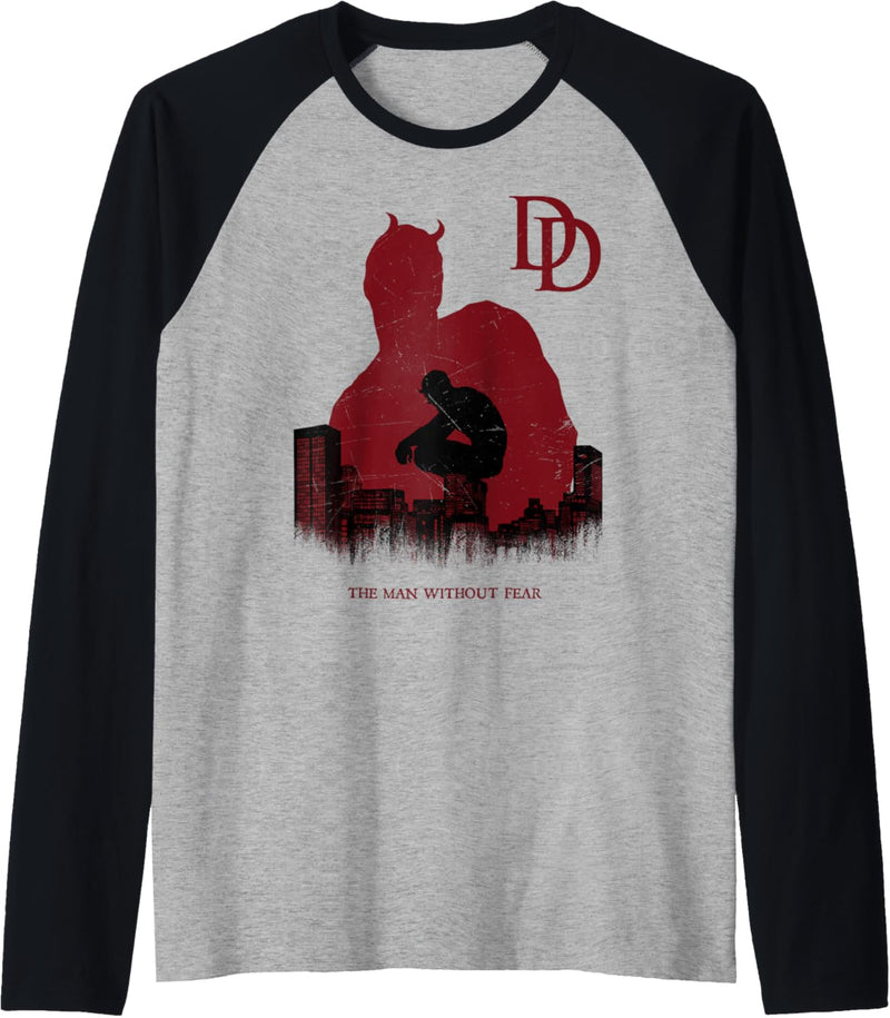 Marvel Daredevil A Man Without Fear Is Broken Within Raglan