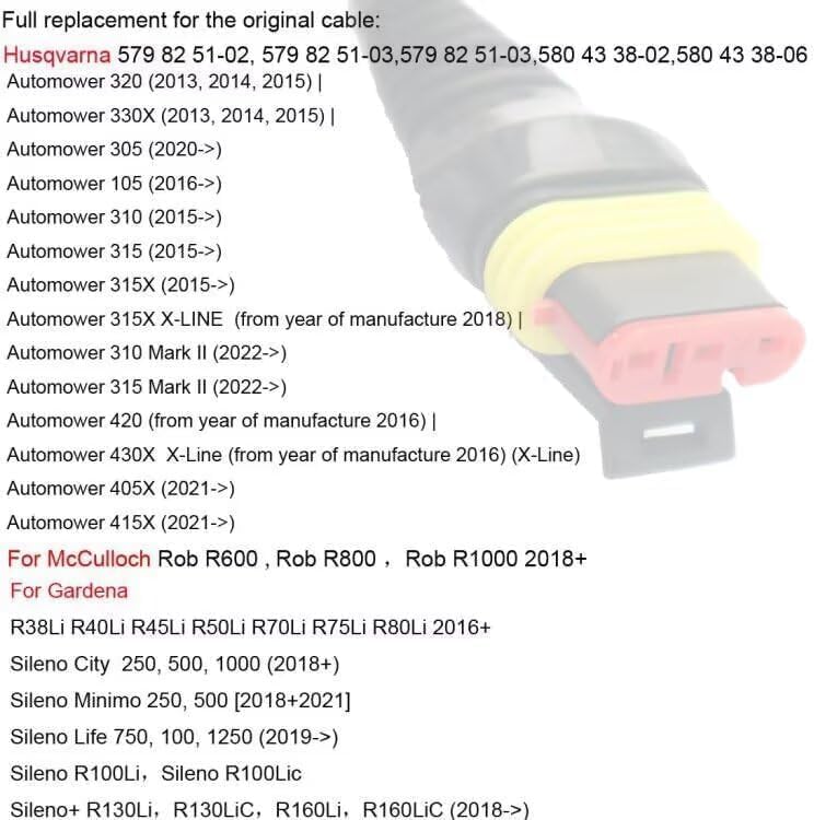 ENJOY-UNIQUE 28V 1.3A Netzteil Adapter Ladegerät kabel für Mähroboter kompatibel mit Gardena R38Li R