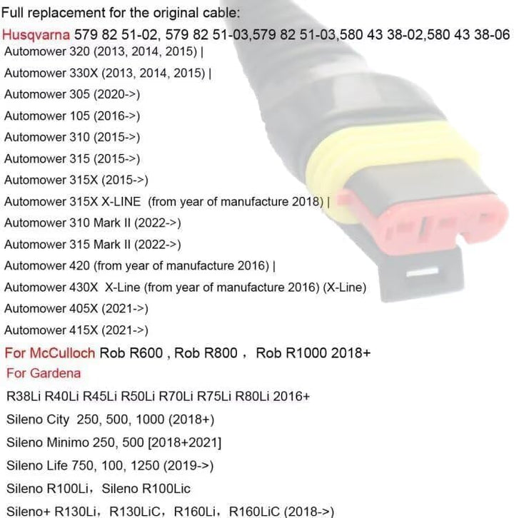 ENJOY-UNIQUE 28V 1.3A Netzteil Adapter Ladegerät kabel für Mähroboter kompatibel mit Gardena R38Li R