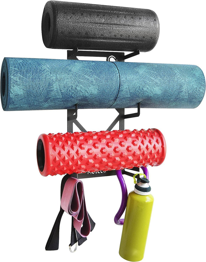 Wandhalterung für komplette Yoga- und Pilatesausrüstung, 100 % Kohlenstoffstahl