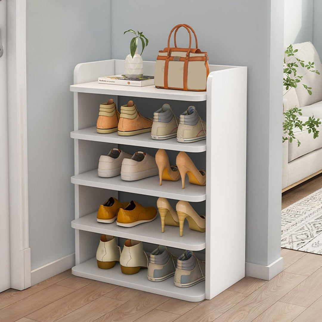 Kripyery Schuhregal mit 5 Ebenen, Schuhaufbewahrung, Organizer, Schuhregal, platzsparender Schuh-Org