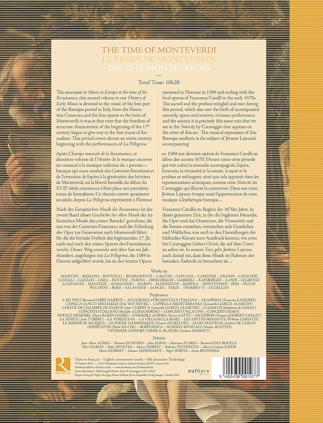 Die Zeit Monteverdis Buch), Audio-CD