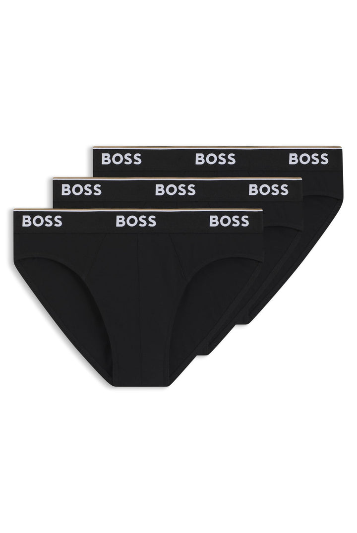 HUGO BOSS Herren Slips (3er Pack) S New - Black001, S New - Black001