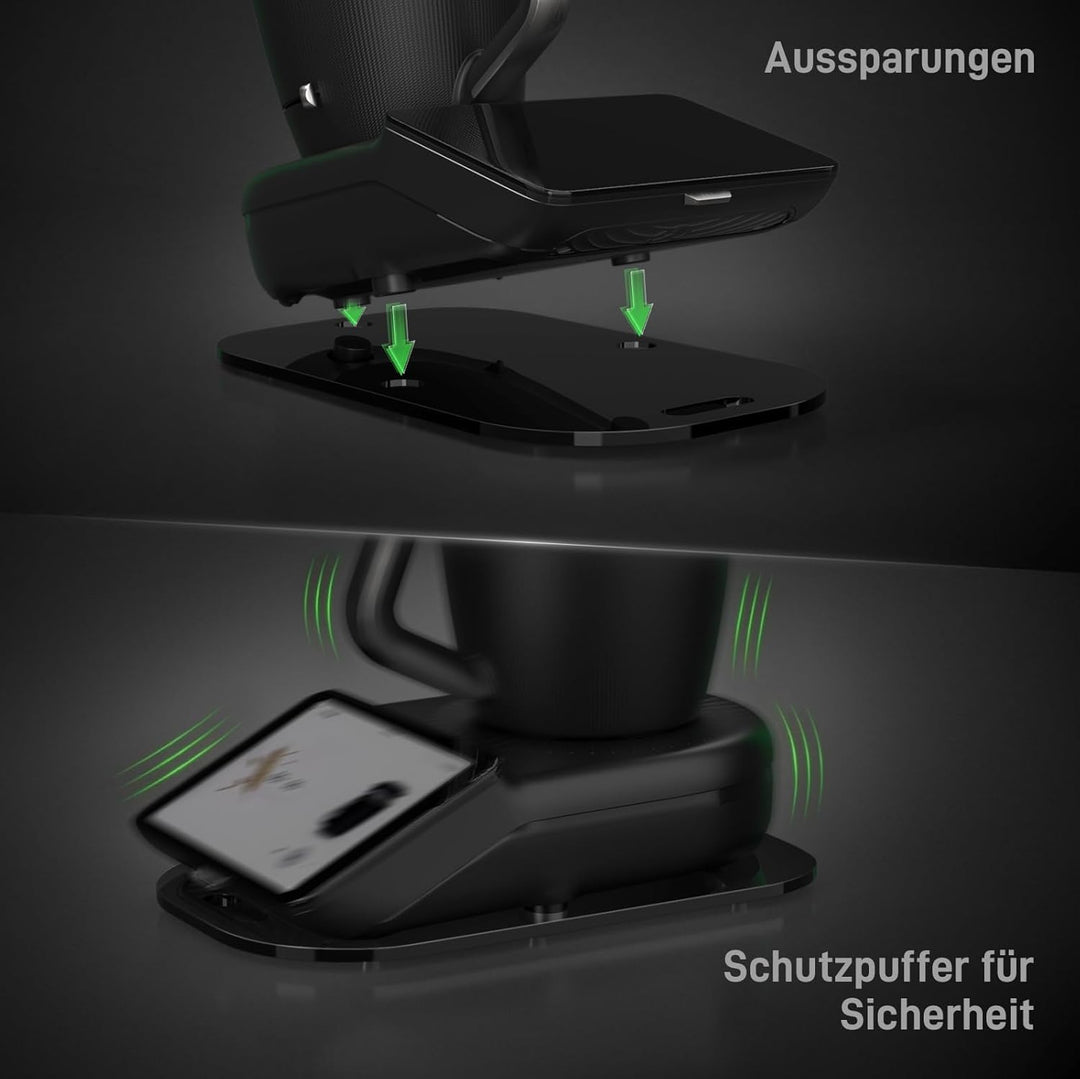 Siegvoll Gleitbrett für Thermomix TM7, Brett für Thermomix mit 360° leichtgängige Teflon-Gleitern, R