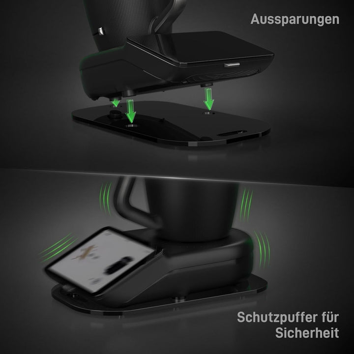 Siegvoll Gleitbrett für Thermomix TM7, Brett für Thermomix mit 360° leichtgängige Teflon-Gleitern, R